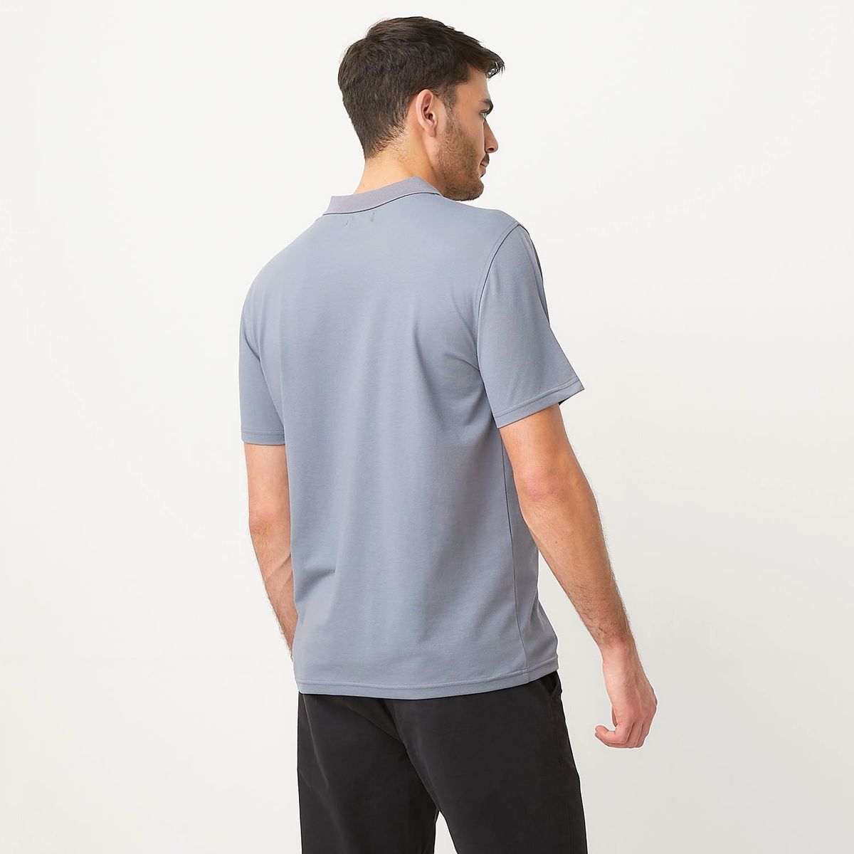 BASEMENT - Polera Basement Casual Manga Corta Algodón Hombre