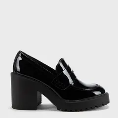 BASEMENT - Zapato Casual Mujer Negro Plataforma Alta