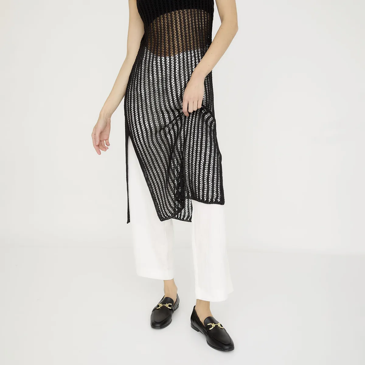 BASEMENT - Mocasín Mujer Negro Basement