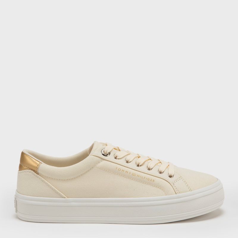 TOMMY HILFIGER - Zapatilla Urbana Mujer Beige Tommy Hilfiger