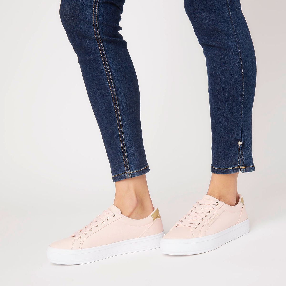 TOMMY HILFIGER - Zapatilla Urbana Mujer Rosado Tommy Hilfiger