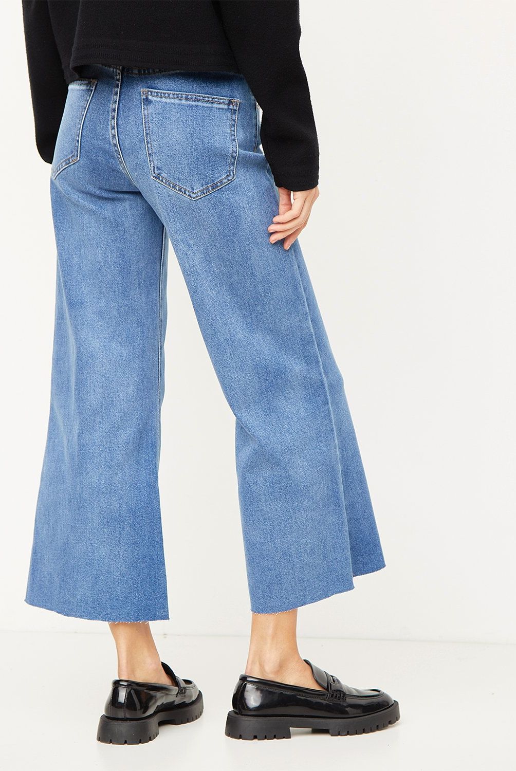 BASEMENT - Jeans Tiro Alto Mujer Basement Denim