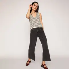 BASEMENT - Jeans Tiro Alto Mujer Denim