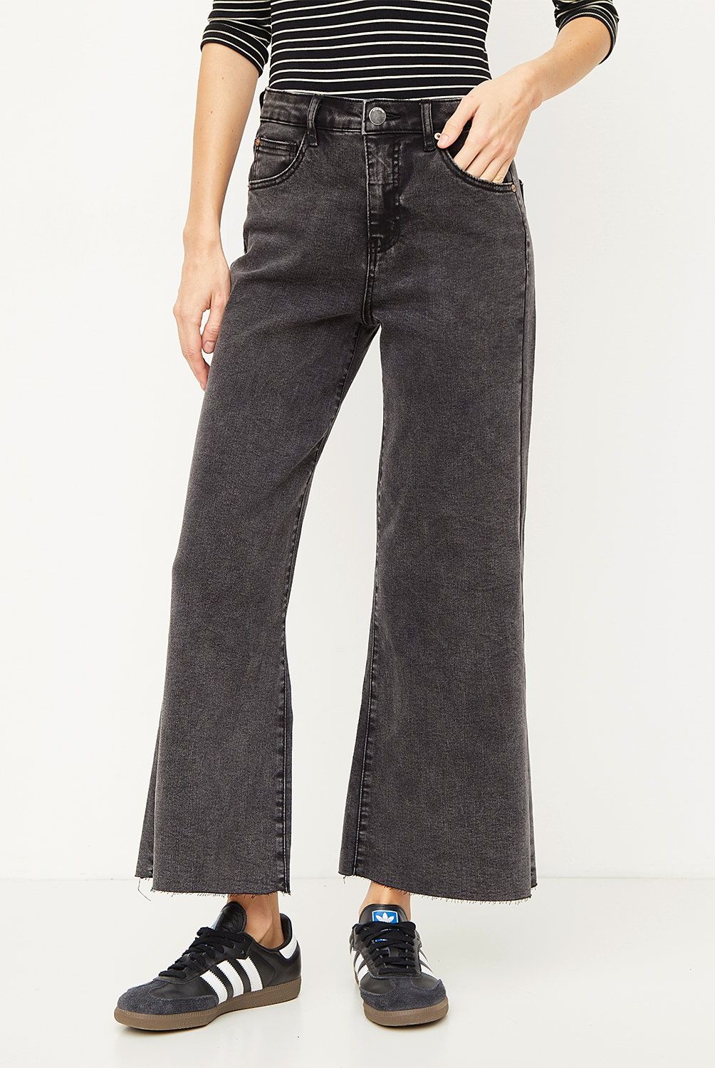 BASEMENT - Jeans Tiro Alto Mujer Basement Denim