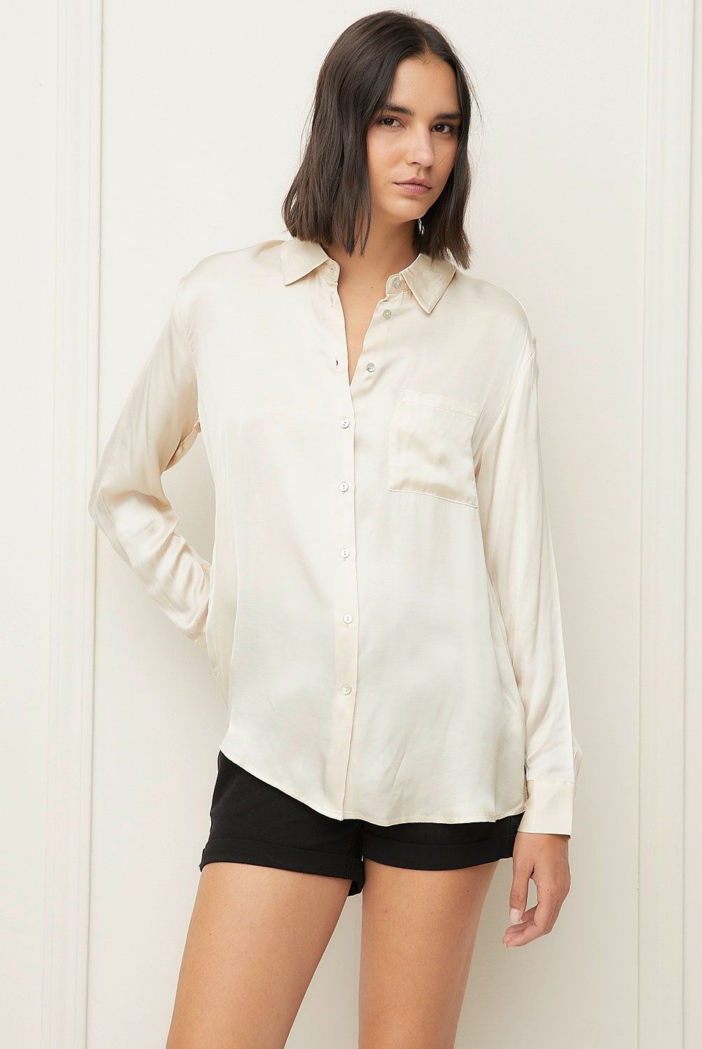 BASEMENT - Blusa Mujer Basement Manga Larga Diseño Animal Print