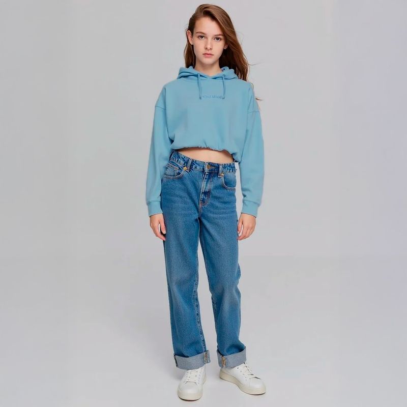 ELEVEN - Poleron Crop Niña Eleven