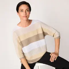 S COCCI - Sweater S.Cocci Rayas Manga 3/4 Mujer Casual