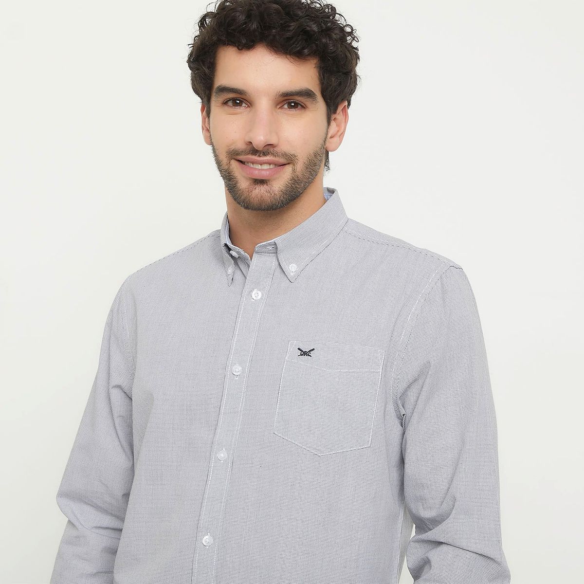 UNIVERSITY CLUB - Camisa Manga Larga Casual Algodón Hombre University Club