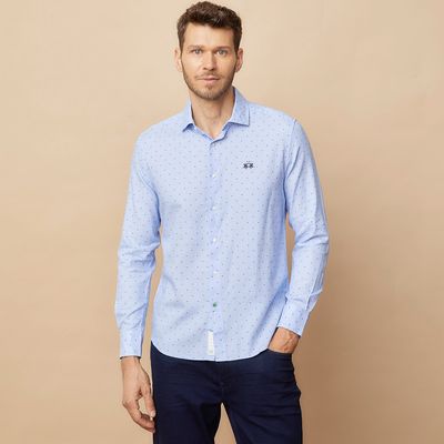 Imagen 2 del producto Camisa Casual Manga Larga Algodón Hombre