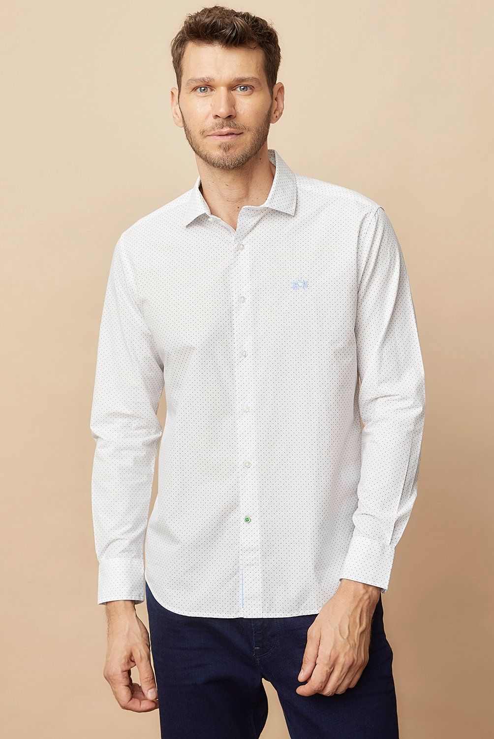 LA MARTINA - Camisa Casual Manga Larga Algodón Hombre La Martina