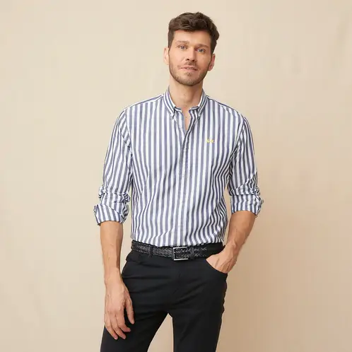 LA MARTINA - Camisa Casual Manga Larga Algodón Hombre
