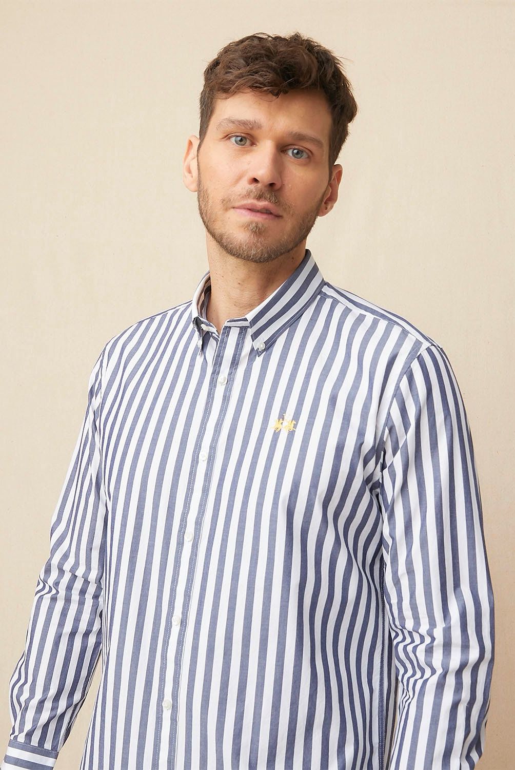 LA MARTINA - Camisa Casual Manga Larga Algodón Hombre La Martina