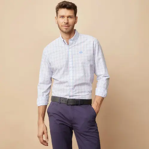 LA MARTINA - Camisa Casual Manga Larga Algodón Hombre