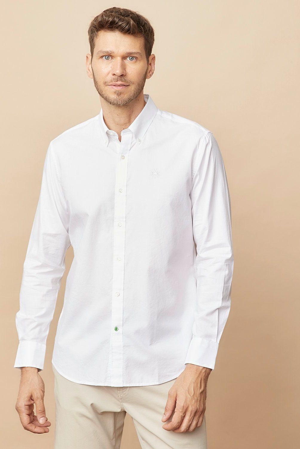 LA MARTINA - Camisa Casual Manga Larga Algodón Hombre La Martina