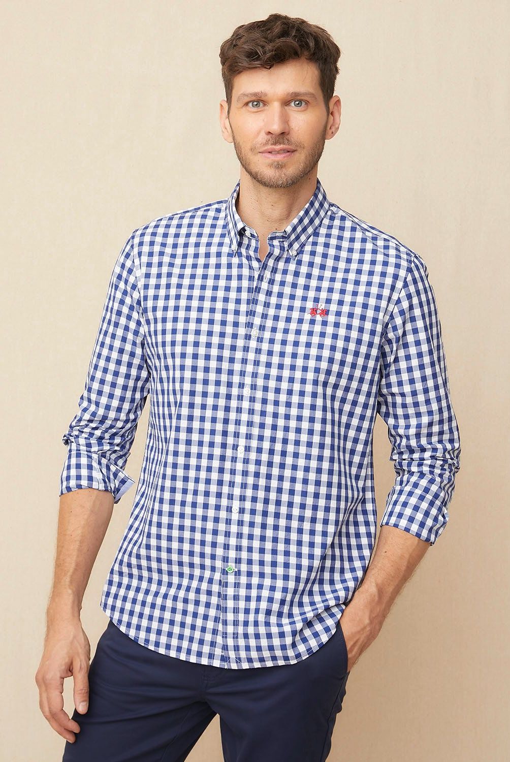 LA MARTINA - Camisa Casual Manga Larga Algodón Hombre La Martina