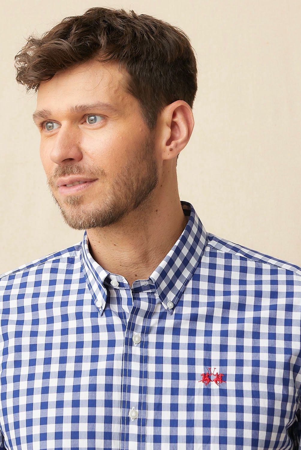 LA MARTINA - Camisa Casual Manga Larga Algodón Hombre La Martina