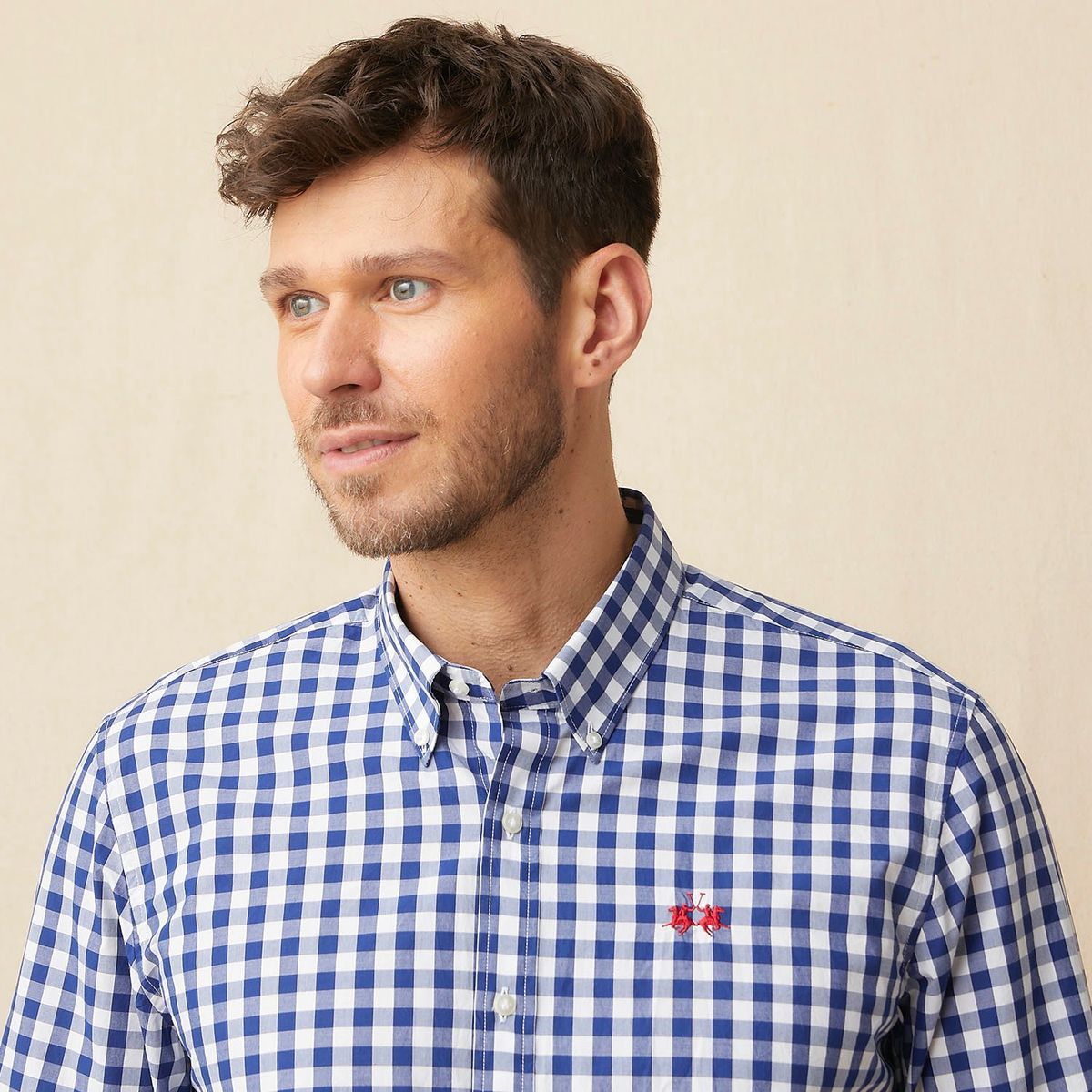 LA MARTINA - Camisa Casual Manga Larga Algodón Hombre La Martina