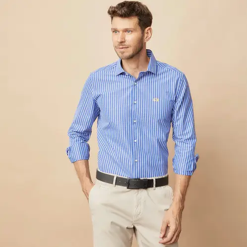 LA MARTINA - Camisa Casual Manga Larga Algodón Hombre