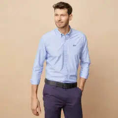 LA MARTINA - Camisa Casual Manga Larga Algodón Hombre