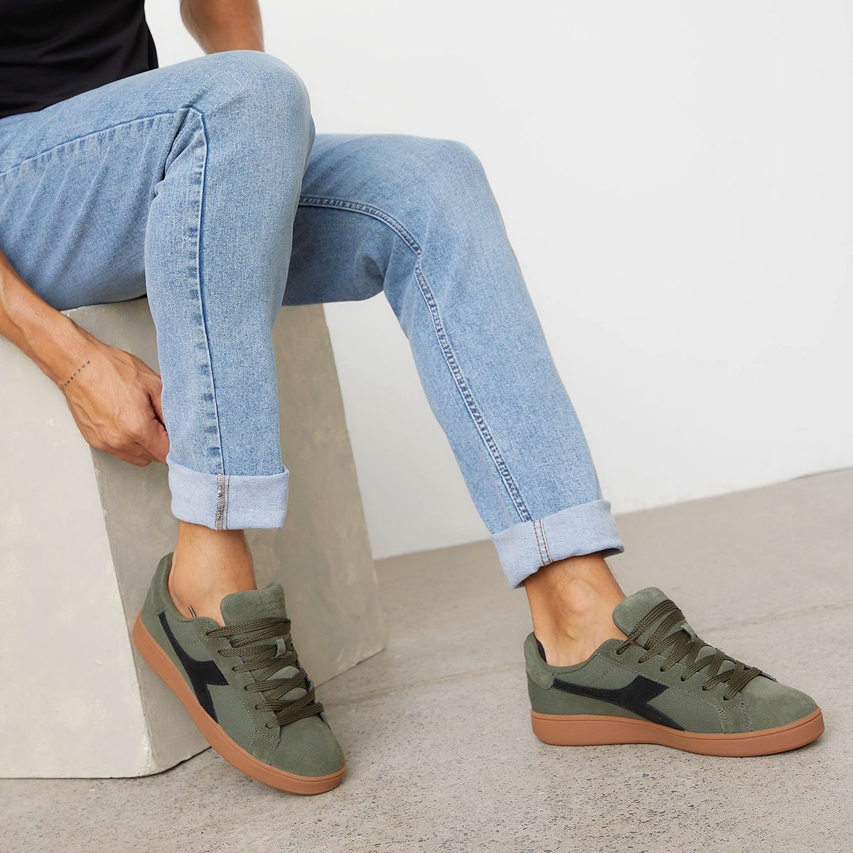 DIADORA - Court Xl Zapatilla Urbana Hombre Verde Diadora