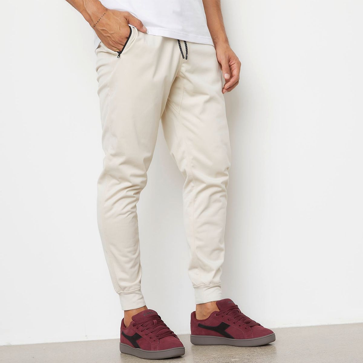 DIADORA - Court Xl Zapatilla Urbana Hombre Burdeo Diadora