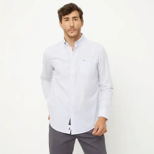 UNIVERSITY CLUB - Camisa Manga Larga Casual Algodón Hombre