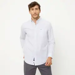 UNIVERSITY CLUB - Camisa Manga Larga Casual Algodón Hombre