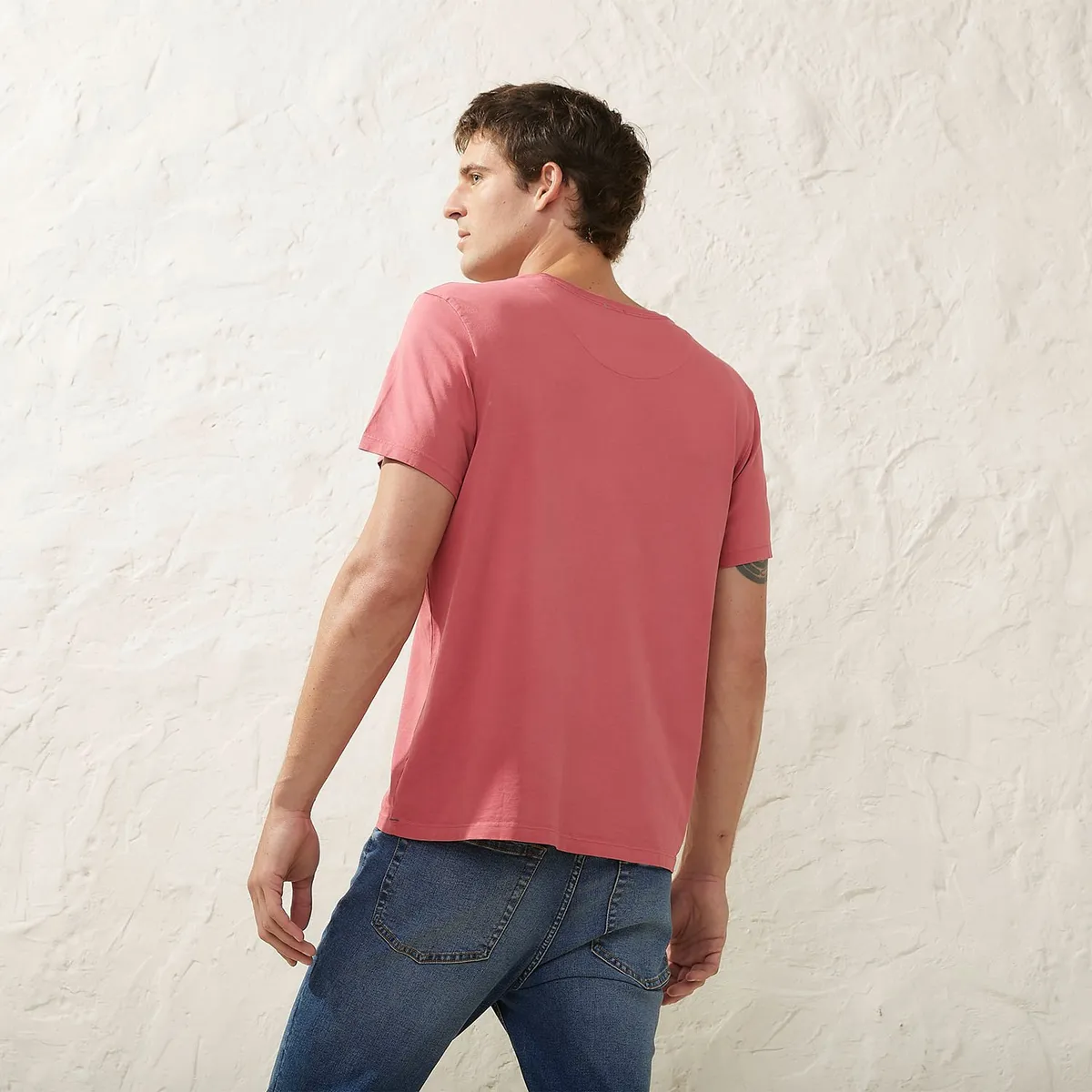 CASCAIS - Polera Casual Algodón Pima Cascais Hombre Manga Corta