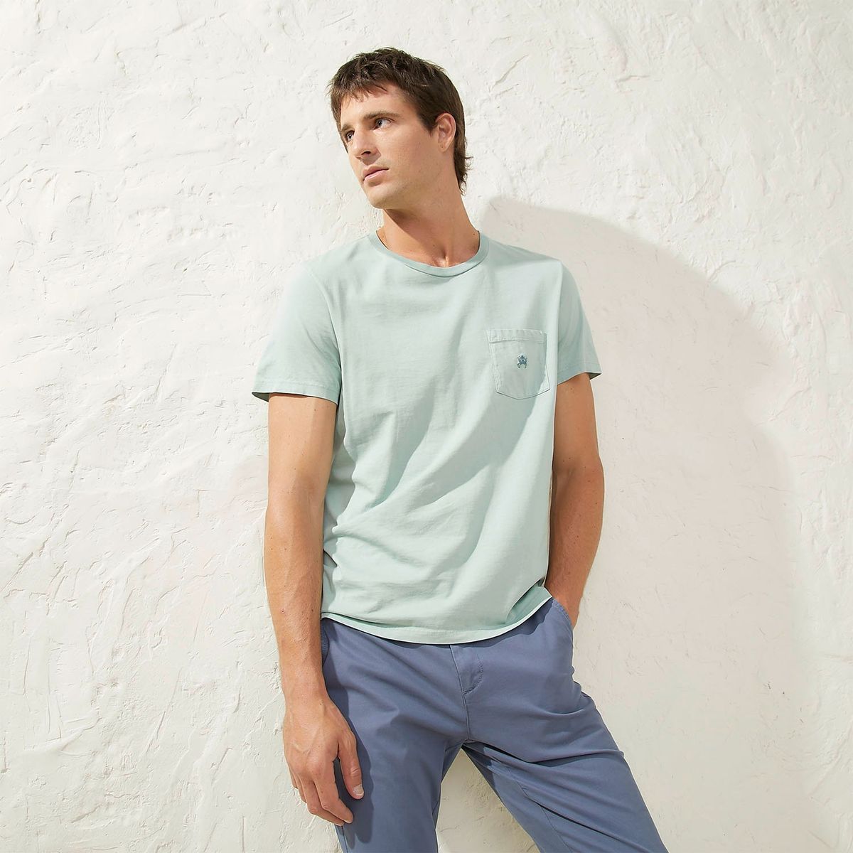 CASCAIS - Polera Casual Algodón Pima Cascais Hombre Manga Corta
