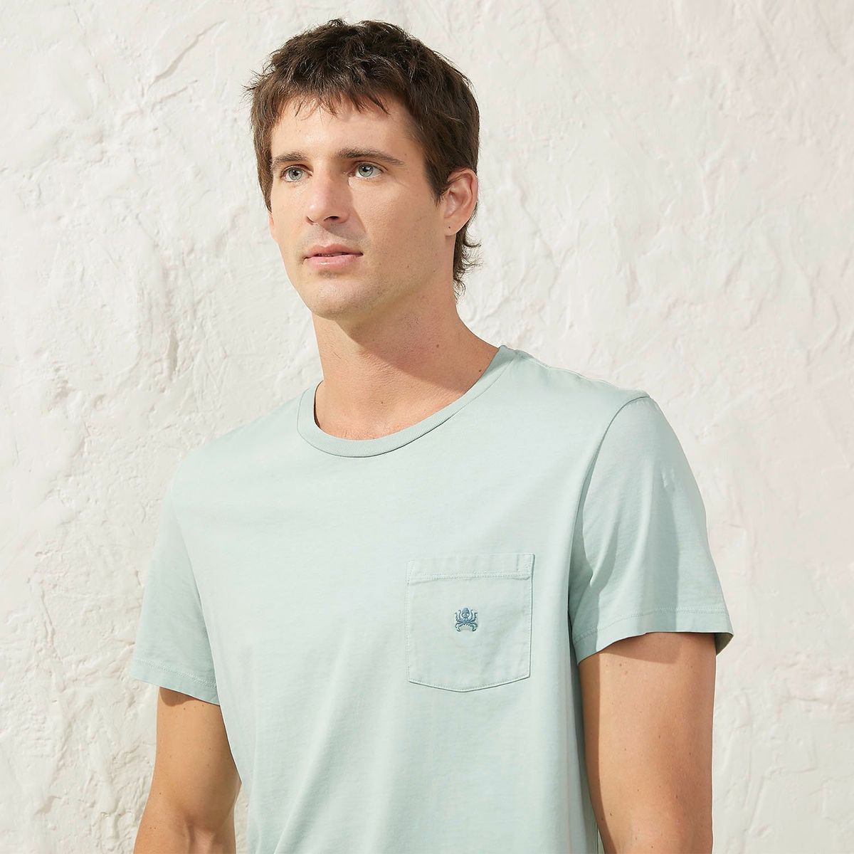 CASCAIS - Polera Casual Algodón Pima Cascais Hombre Manga Corta
