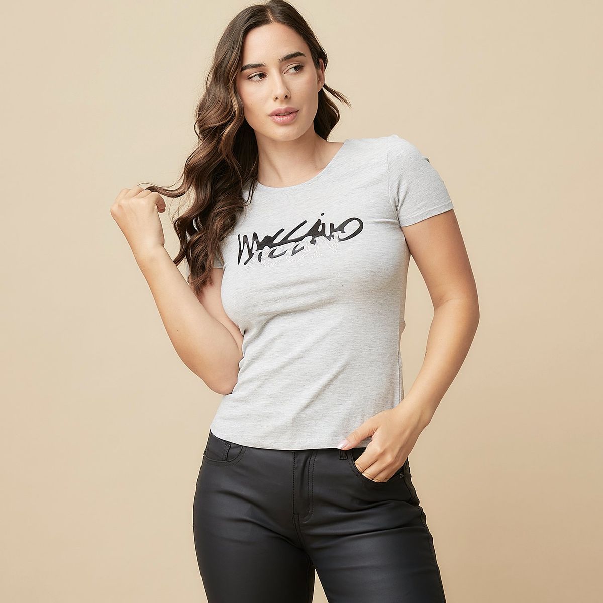 MOSSIMO - Polera Manga Corta Mujer Mossimo