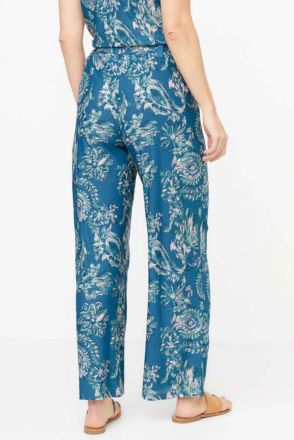 NEWPORT - Pantalón Palazzo Newport Mujer Estampado Casual