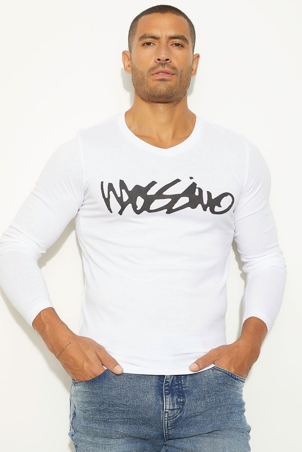 MOSSIMO - Polera Manga Larga Algodón Hombre Mossimo
