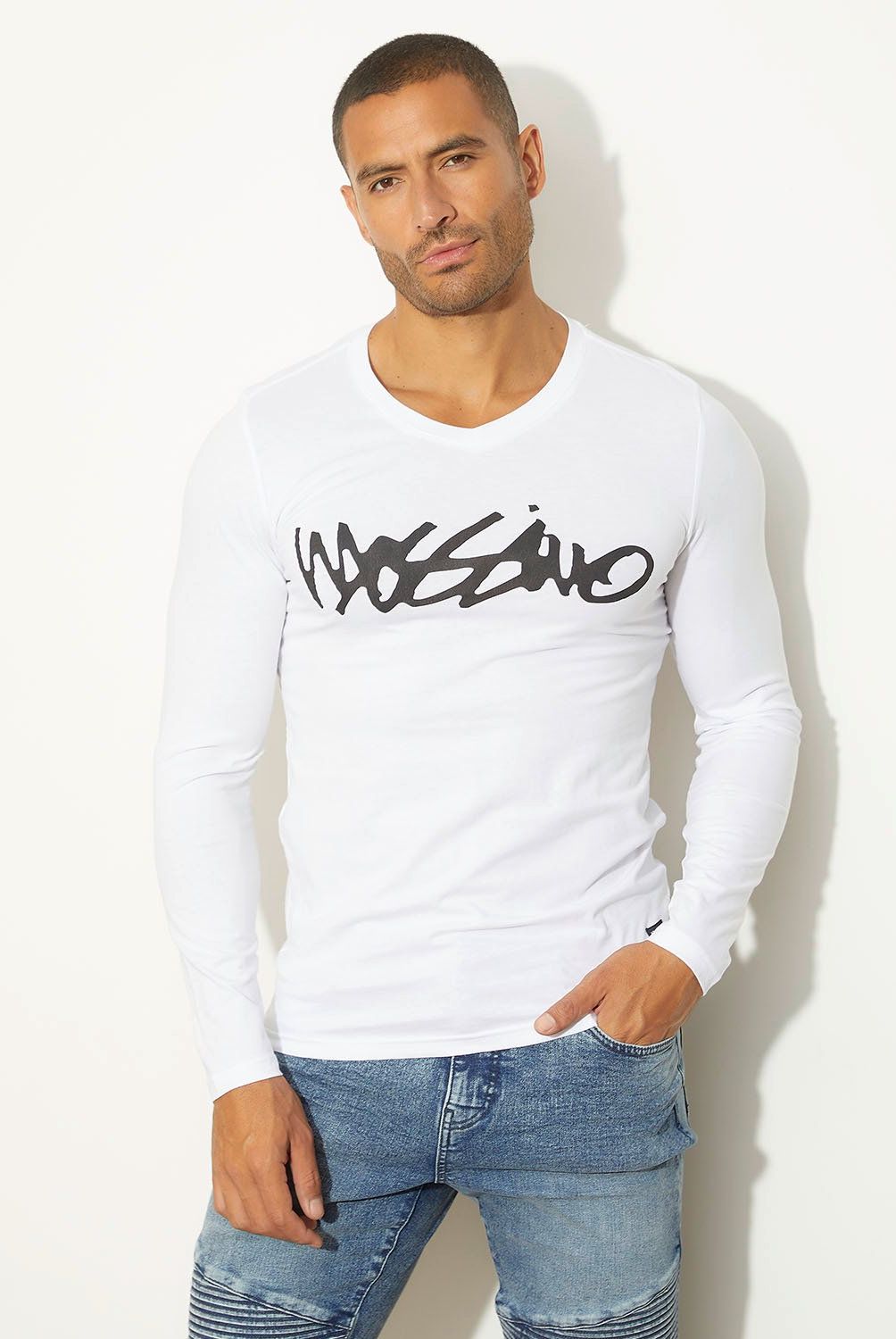 MOSSIMO - Polera Manga Larga Algodón Hombre Mossimo