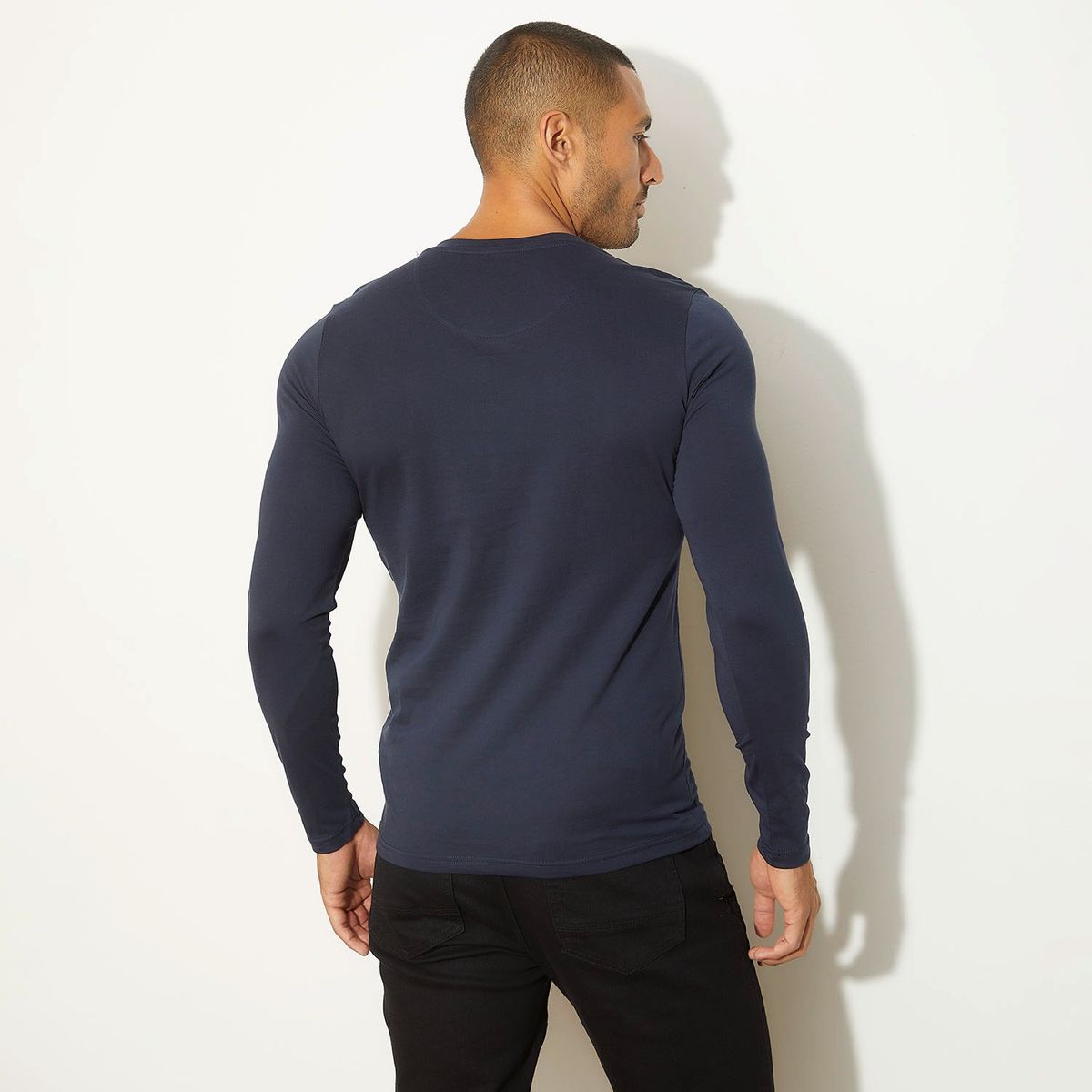 MOSSIMO - Polera Manga Larga Algodón Hombre Mossimo