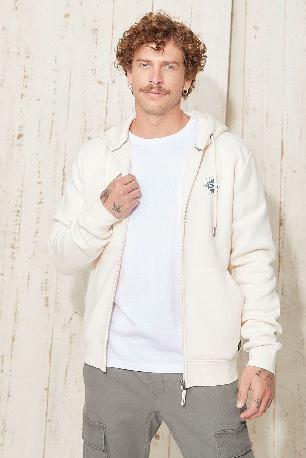 DOO AUSTRALIA - Polerón Con Cierre Y Diseño Print Doo Australia Hombre