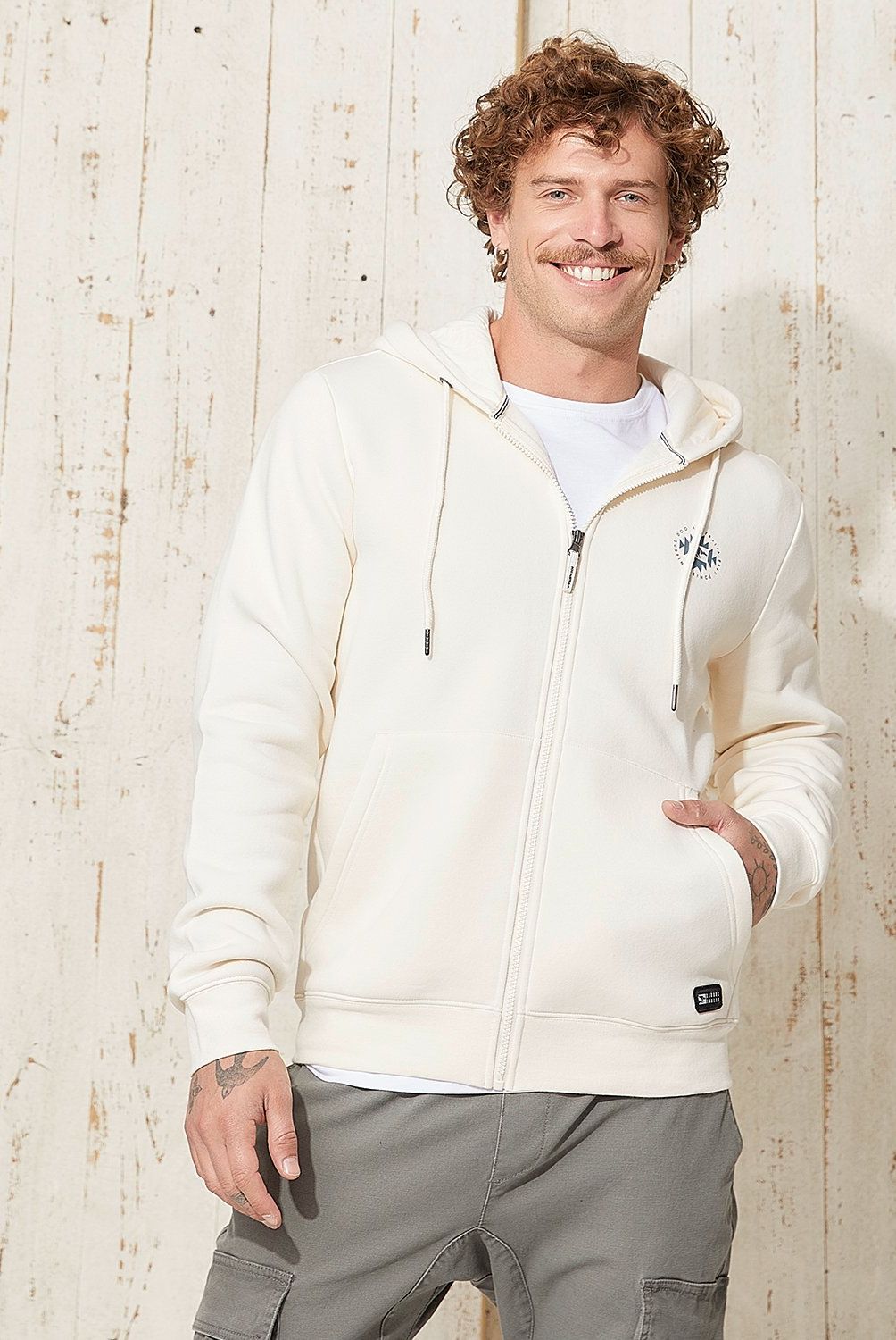 DOO AUSTRALIA - Polerón Con Cierre Y Diseño Print Doo Australia Hombre