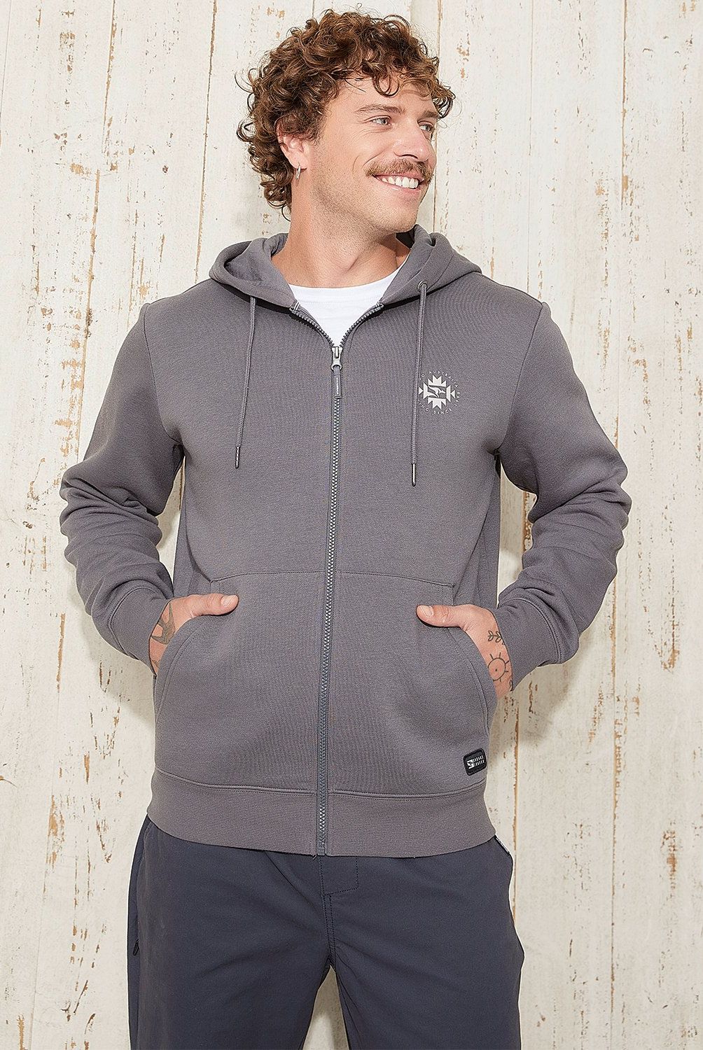 DOO AUSTRALIA - Polerón Con Cierre Y Diseño Print Doo Australia Hombre