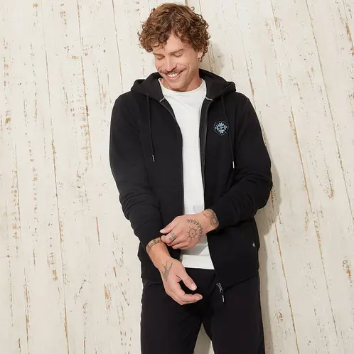 DOO AUSTRALIA - Polerón Con Cierre Y Diseño Print Hombre