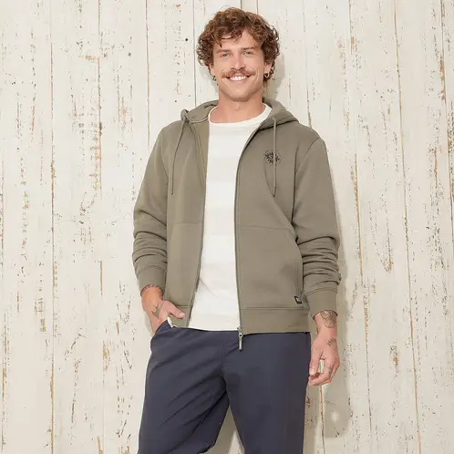 DOO AUSTRALIA - Polerón Con Cierre Y Diseño Print Hombre