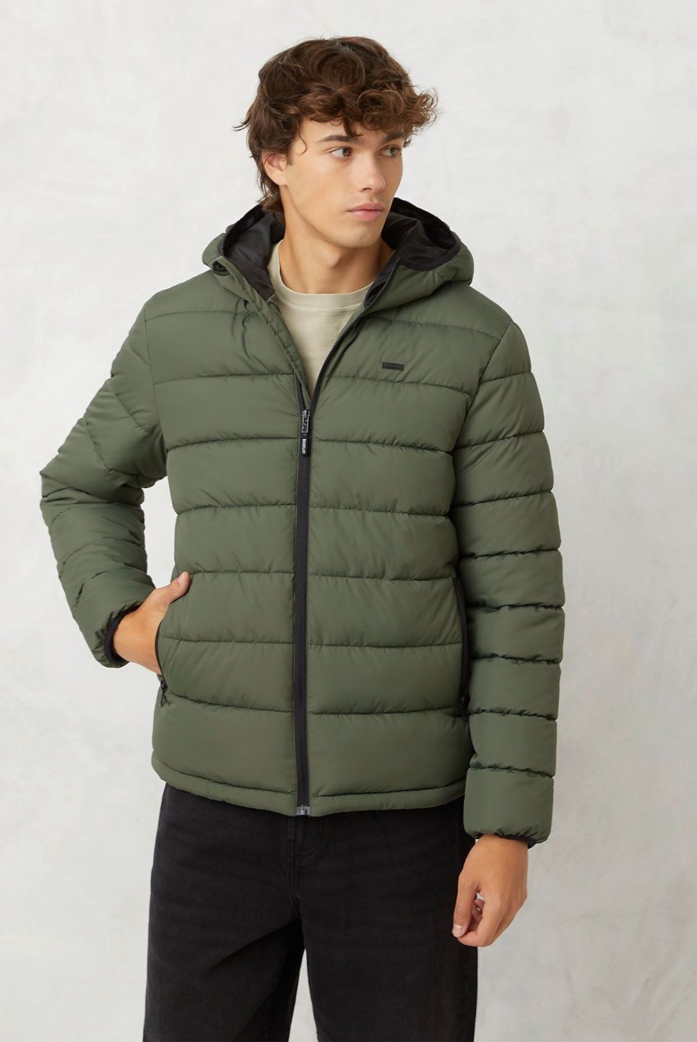 BEARCLIFF - Parka Puffa Bearcliff Micky Hombre Con Gorro