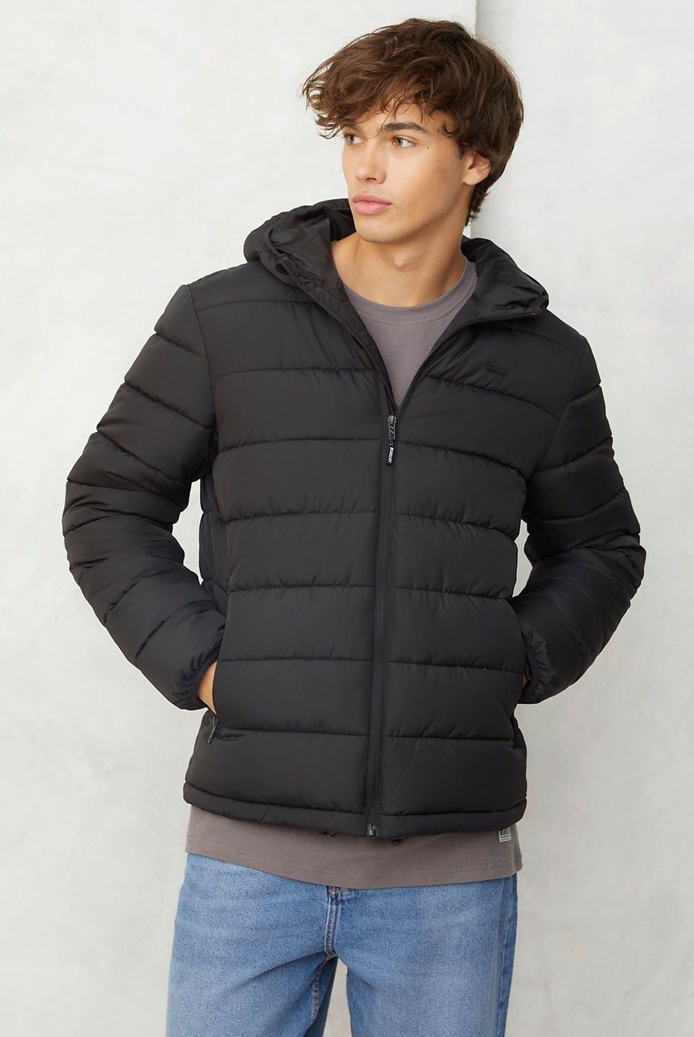 BEARCLIFF - Parka Puffa Bearcliff Micky Hombre Con Gorro