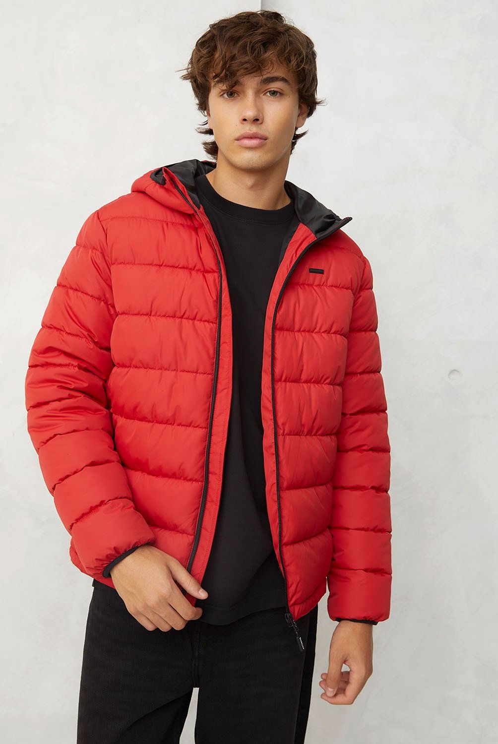 BEARCLIFF - Parka Puffa Bearcliff Micky Hombre Con Gorro