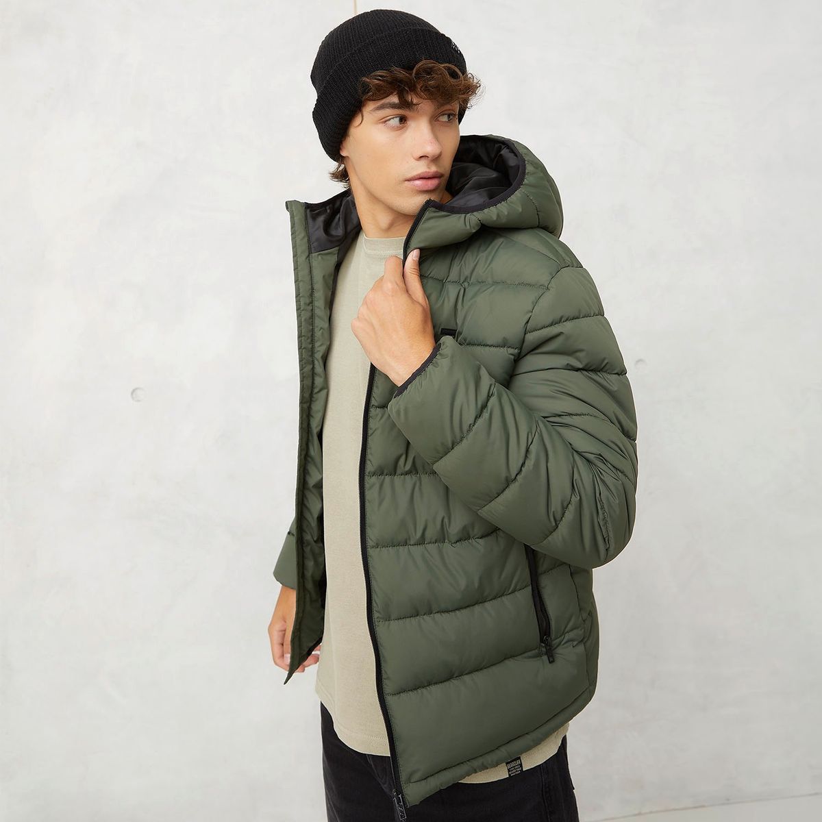 BEARCLIFF - Parka Puffa Bearcliff Micky Hombre Con Gorro