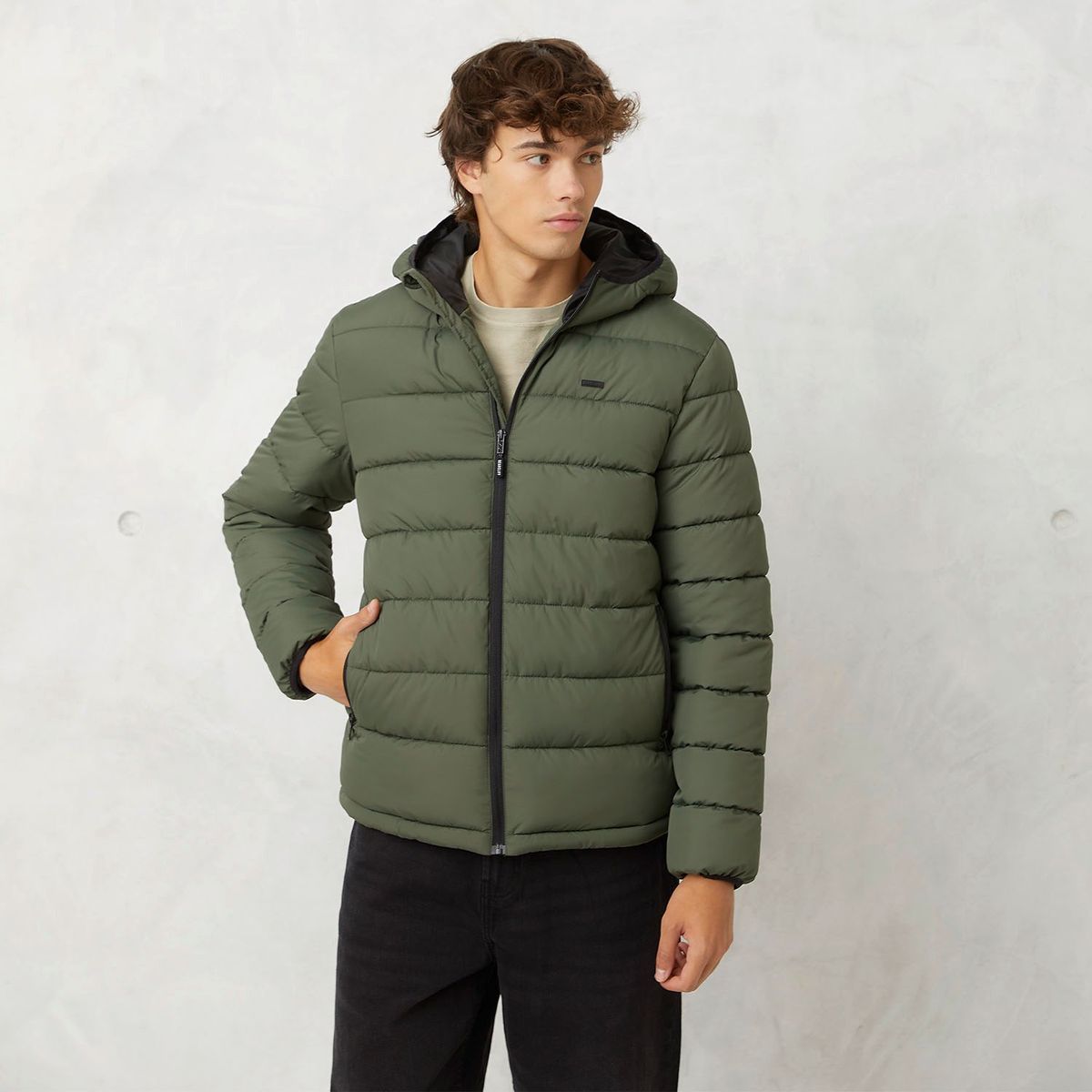 BEARCLIFF - Parka Puffa Bearcliff Micky Hombre Con Gorro