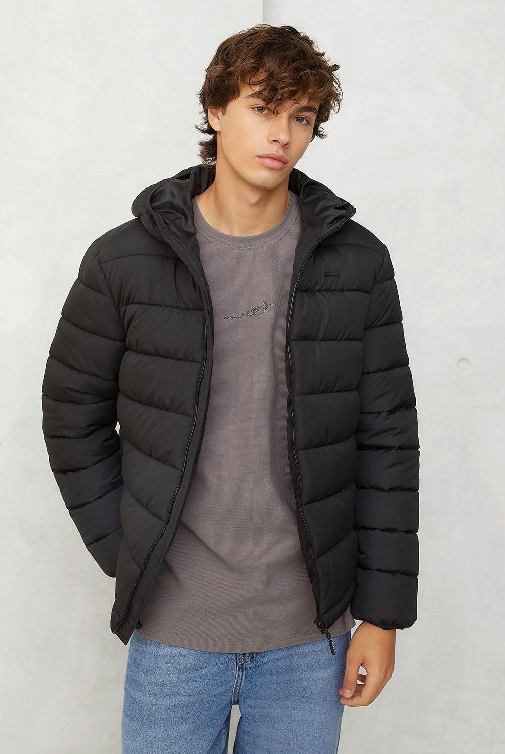 BEARCLIFF - Parka Puffa Bearcliff Micky Hombre Con Gorro