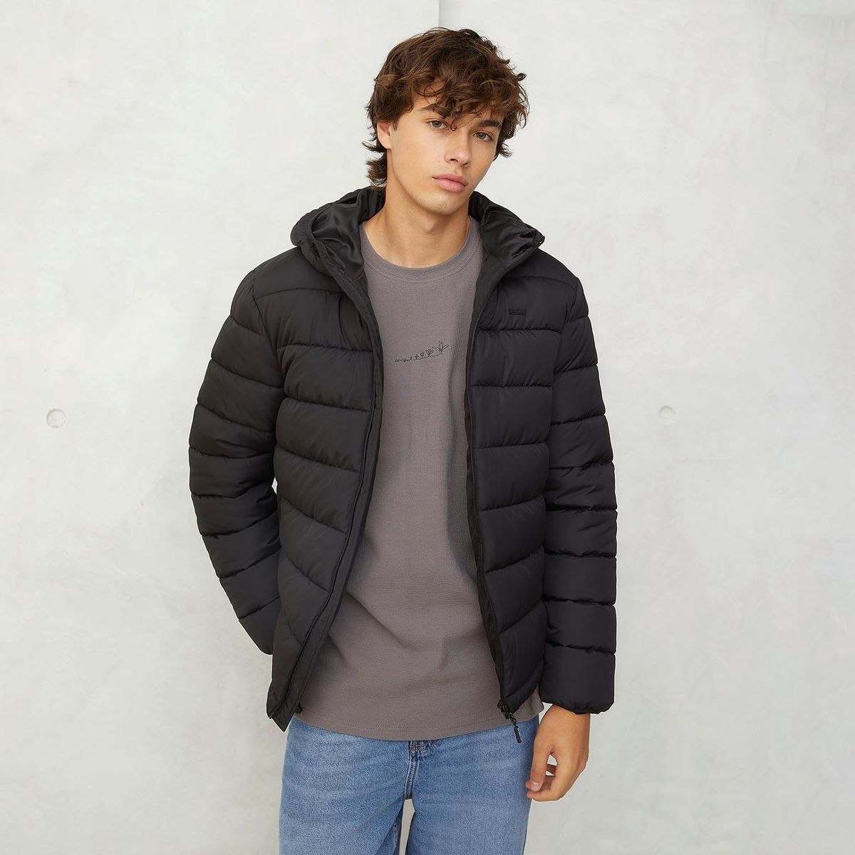 BEARCLIFF - Parka Puffa Bearcliff Micky Hombre Con Gorro