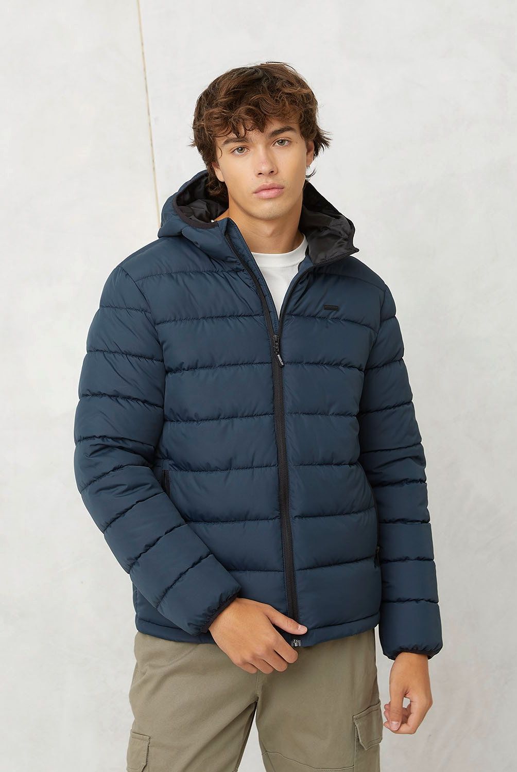 BEARCLIFF - Parka Puffa Bearcliff Micky Hombre Con Gorro