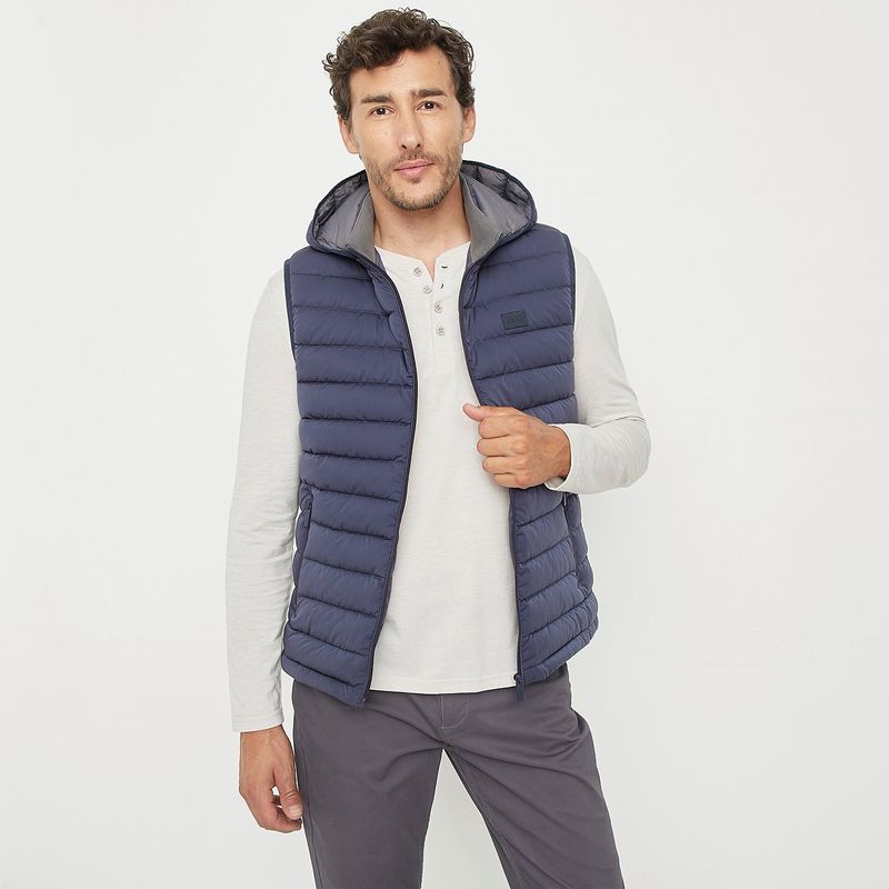 UNIVERSITY CLUB - Chaleco University Club Parka Sin Mangas Hombre Con Capucha