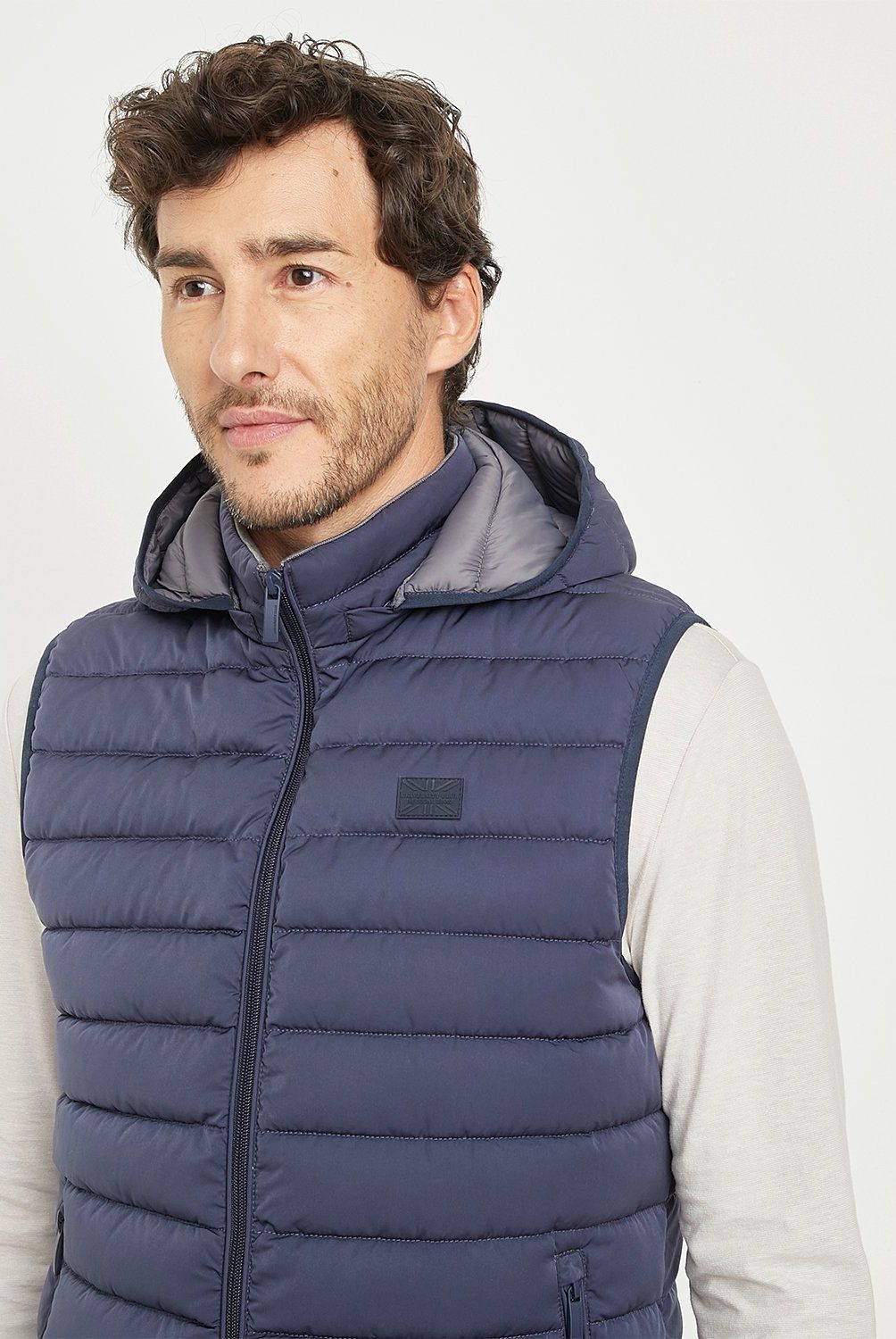 UNIVERSITY CLUB - Chaleco University Club Parka Sin Mangas Hombre Con Capucha